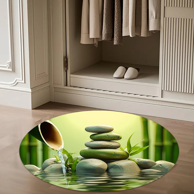 Alfombra Redonda Zen de Bambú  - Wellness Spa With Hotel reseña y precio