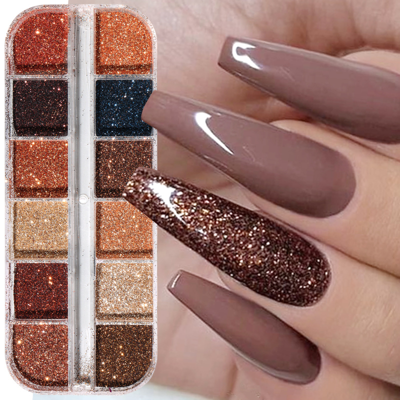 Brillo de uñas marrón café bri - Sugar Scrub Coffee reseña y precio